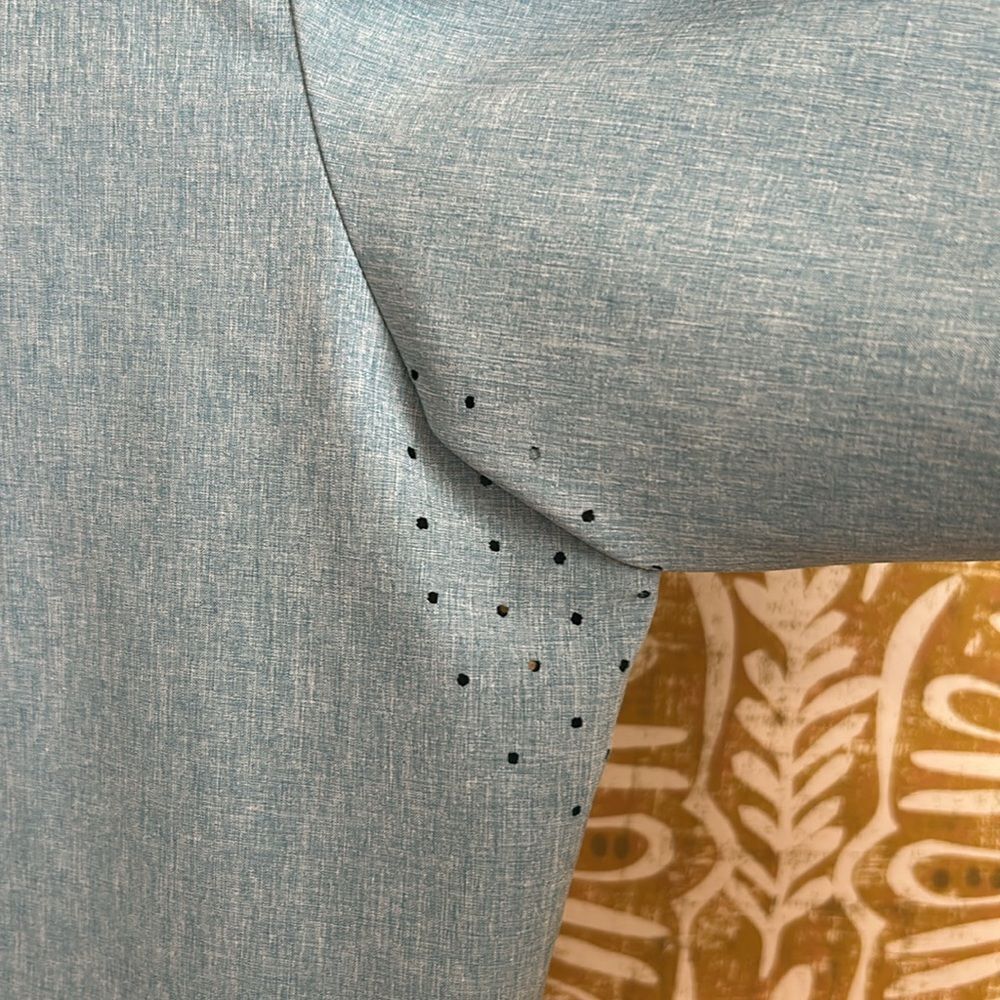 William Murray Classic Men's Performance Long Sleeve Button Down Shirt Blue XL - Picture 7 of 11